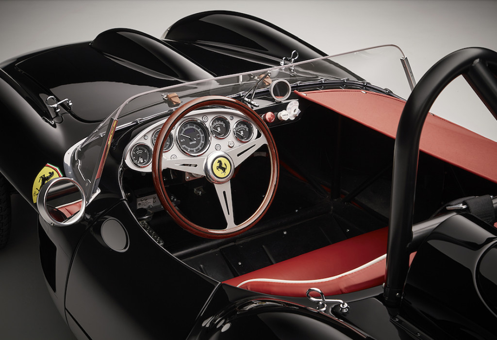 The Ferrari Testa Rossa J is a mini-racer powered entirely by electricity.